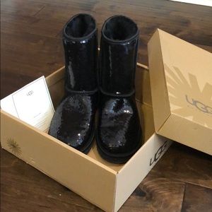 Authentic Black Sequins Uggs